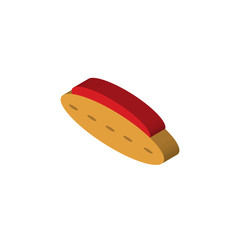 Ramen isometric right top view 3D icon