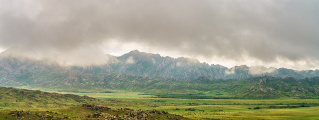 Landscape small mountains