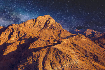Obraz premium Mount Sinai, Mount Moses in Egypt. Africa