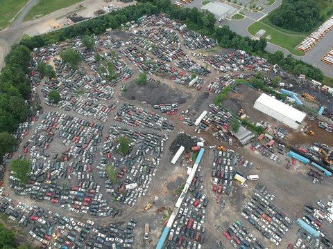 Aerial View Of Landfill