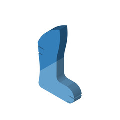 Human Buttocks isometric right top view 3D icon