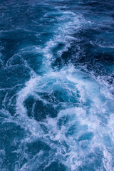 Obraz premium Ocean surface, sea foam on blue ocean, background, MORE OPTIONS ON MY PORTFOLIO 