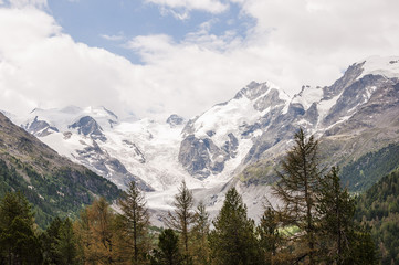Bernina, Morteratsch, Gletscher, Diavolezza, val Bernina, Piz Bernina, Alpen, Graubünden, Sommer, Schweiz