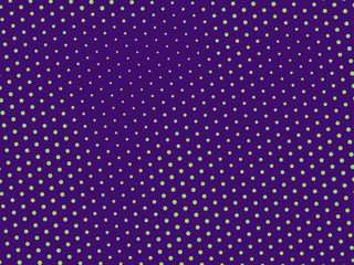 Green-purple halftone background. Digital gradient. Abstract backdrop with circles, point, dots