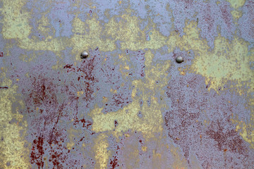 Multicolored rusty metal texture background