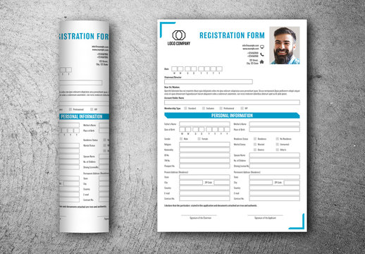 Registration Form Layout