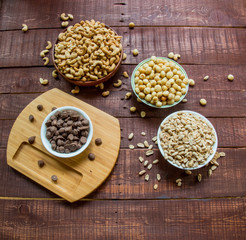 Four different kinds of nuts