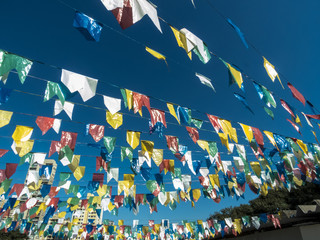 Junina party flag in Sao Paulo