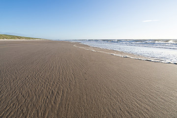 Fototapeta na wymiar Dutch North Sea coast near Katwijk aan Zee