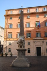 Fototapeta na wymiar Obelisco della Minerva is an Egyptian obelisk in Rome, Italy