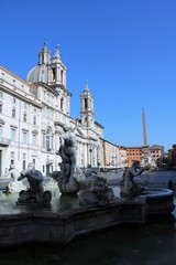 Naklejka na ściany i meble Piazza Navona in Rome, Italy