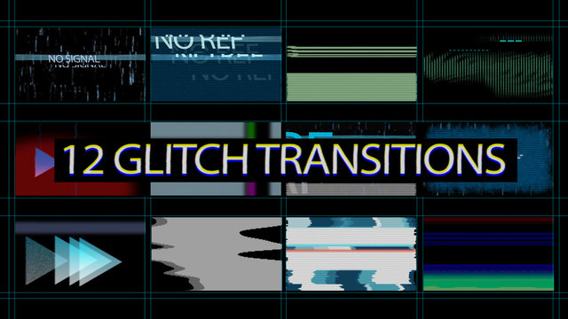 12 Glitchy Transitions