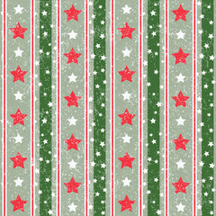 Red and Green Abstract Geometric Christmas Pattern