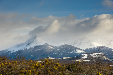 Viewpoint Milodon Cave in Winter, Torres Del Paine Nationalpark, Chile Patagonia	