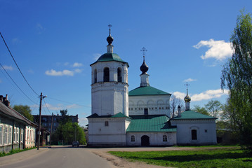 Fototapeta na wymiar Cathedral of the Holy Transfiguration in Toropets, Tver region, Russia