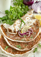 flatbread with meat