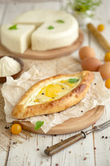 flatbread with egg