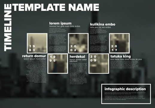 Timeline Layout with City Image