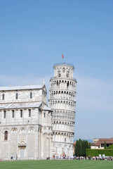 Fototapeta na wymiar Buildings in Piazza dei Miracoli in Pisa, Italy