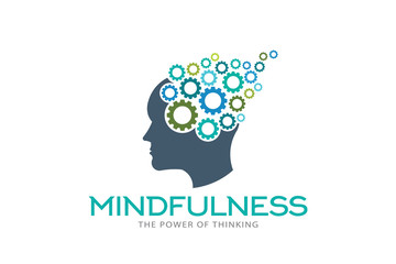 Mindfulness Brain Imagination Logo Vector Illustration