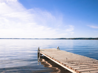 Summer Time Small Dock on a Lake