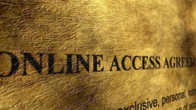 Online access agreement