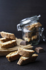 Homemade almond cookies