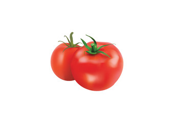 Brightly red tomatoes