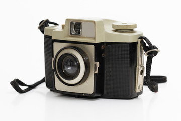 old retro camera isolated