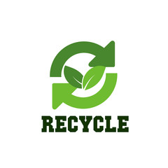 green energy,  zero waste,  or recycle symbol icon for good environment and better earth, vector symbol, icon or logo