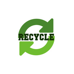 green energy,  zero waste,  or recycle symbol icon for good environment and better earth, vector symbol, icon or logo