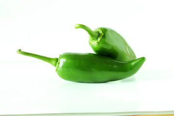 garden fresh isolated jalapeno pepper in white background