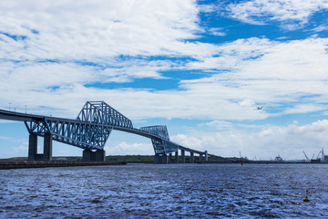 Fototapeta premium (東京都ｰ湾岸風景)若洲海浜公園から見る東京ゲートブリッジ５