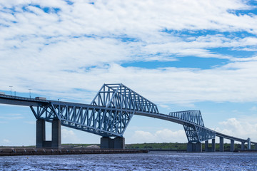 (東京都ｰ湾岸風景)若洲海浜公園から見る東京ゲートブリッジ６