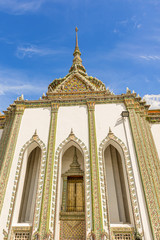 Fototapeta premium View of Wat Phra Kaew, Temple of the Emerald Buddha at Bangkok, Thailand.