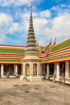 Wat Arun monumental Buddhist temple in Bangkok, Thailand.