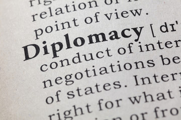 definition of diplomacy - obrazy, fototapety, plakaty