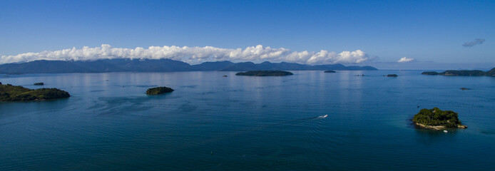 Blue sea and wonderful landscapes, Angra dos Reis, Rio de Janeiro state Brazil South America 