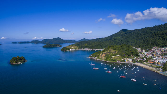 Blue sea and wonderful landscapes, Angra dos Reis, Rio de Janeiro state Brazil South America 
