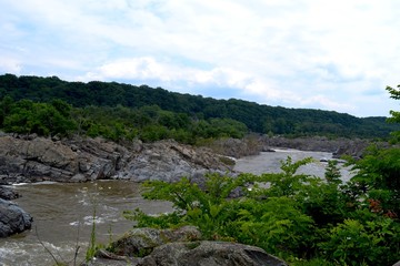 Fototapeta na wymiar Potomac River, Great Falls Virginia