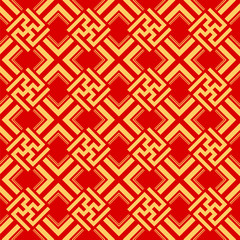 Oriental Chinese Seamless Decoratice Background Texture