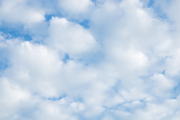 Fototapeta premium Pastel blue sky cloud beautiful nature background.