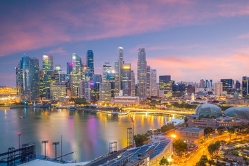 Fototapeta na wymiar Singapore downtown skyline