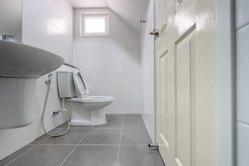 new white toilet in house for sales