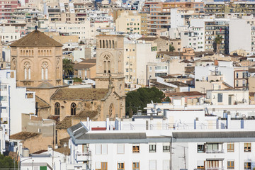 Homes of the city of Palma in Mallorca