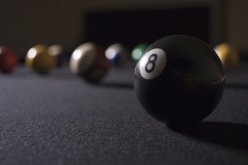 Close-up of 8 Ball
