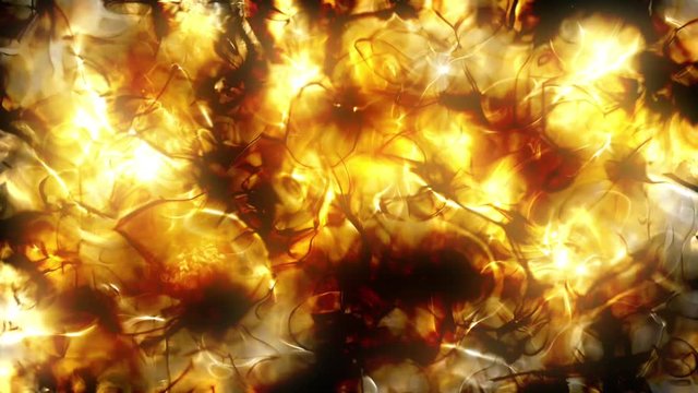 Bright anf hot surface motions