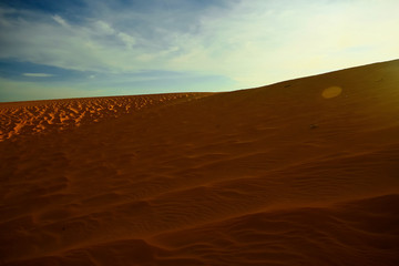 Sand mountains in the desert