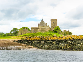 Inchcolm Abbey in the Firth of Forth. Edinburgh, Scotland