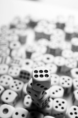 a lot of dice, the texture of the game concept
